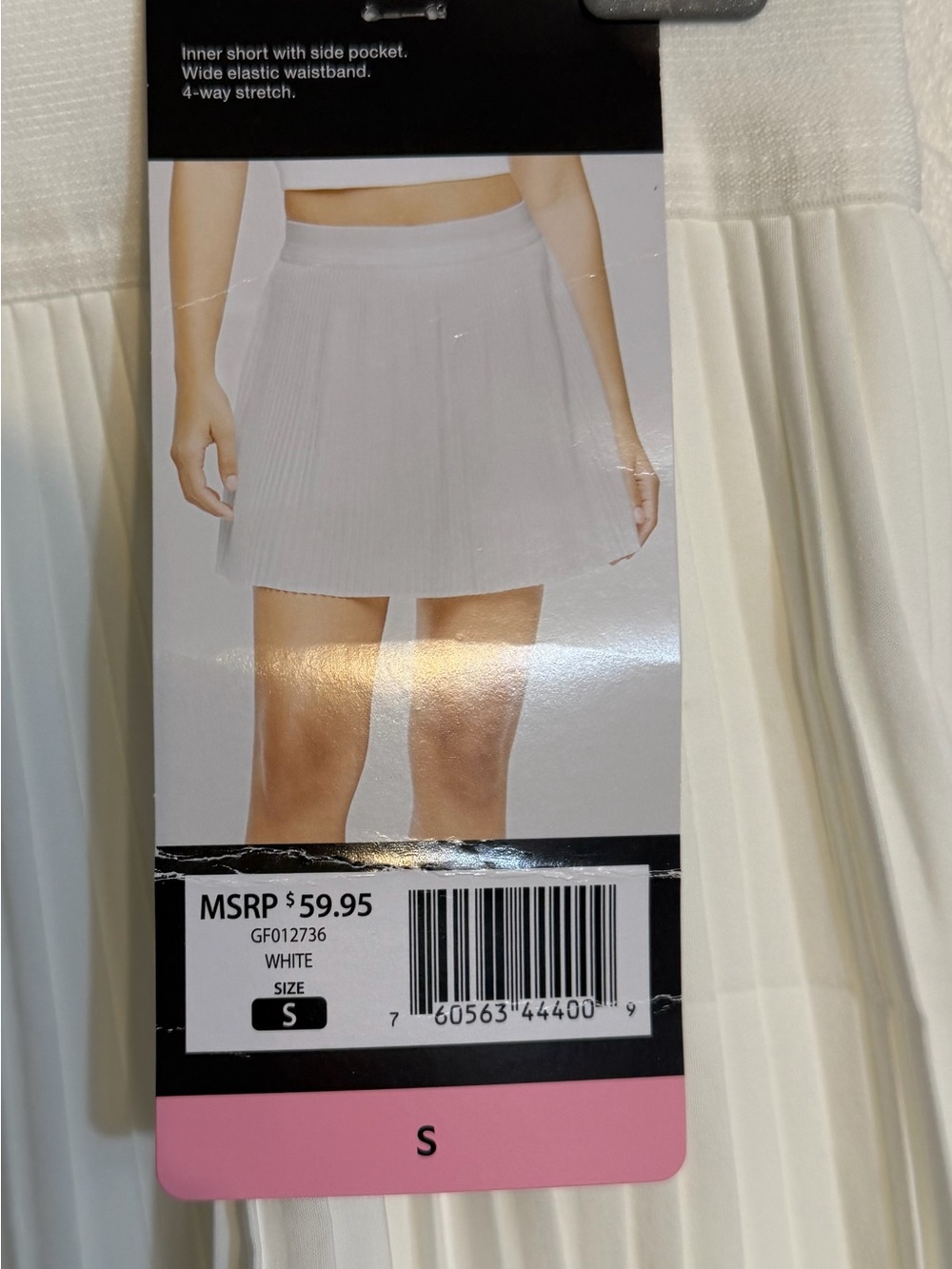 GAP White Pleated Mini Skorts